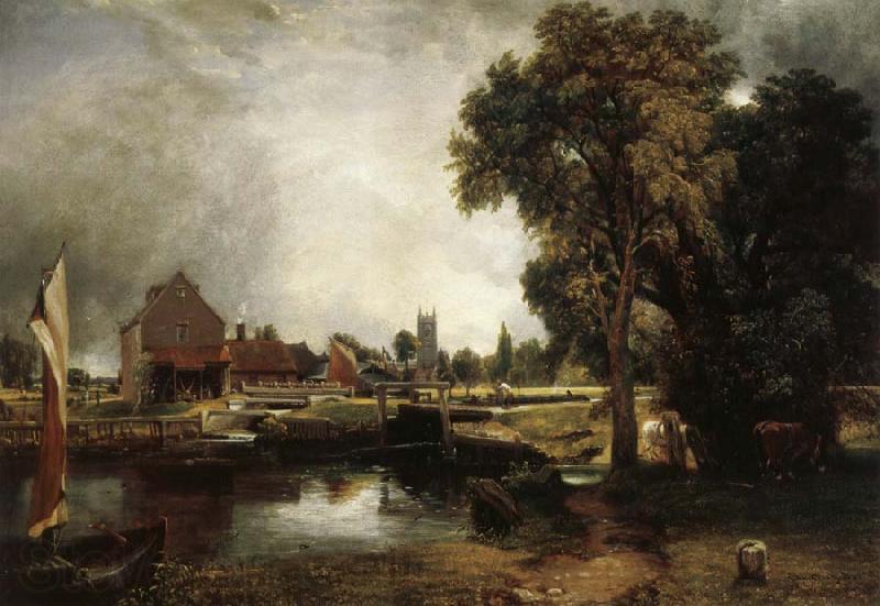 John Constable Dedham Lock and Mill France oil painting art